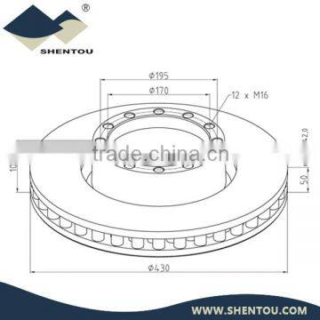 Truck Iveco Trailer Brake Disc Rotor 190.7631