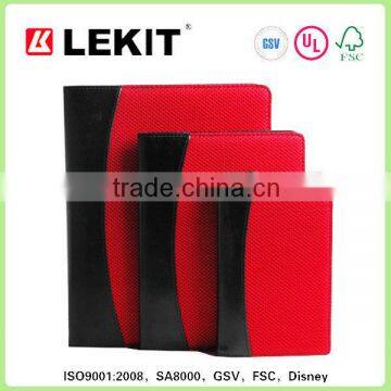 High Quality Fabric and PU Cover Notebook