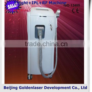 www.golden-laser.org/2013 New style E-light+IPL+RF machine carbon fiber ce approval fir heat sauna