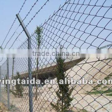 galvanized or pvc coated chain link fence