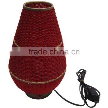 Red color, lotus bulb shape lamp beaded around for home decoration