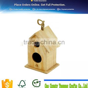 Outdoor garden durable wooden bird nest