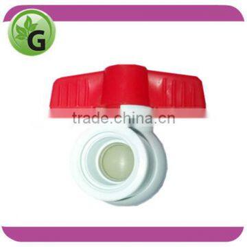 Plastic Upvc thread ball valve white color 1/2 inch