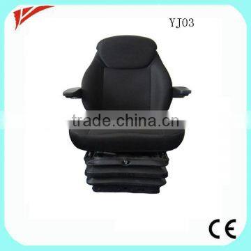 Fully flat air suspension crane operator chair with motor