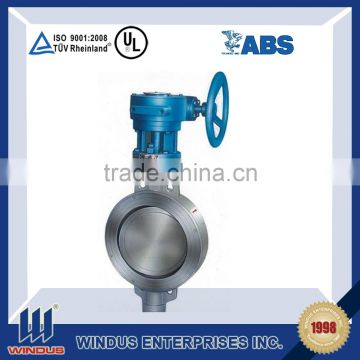 DN2550 PN86 chromium molybdenum alloy steel butterfly valve