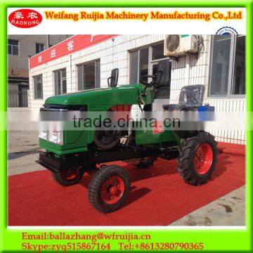 2016 New Design 12- 18 HP radiator cooling diesel engine 2wd four wheel mini tractor machine