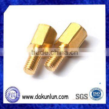 China Custom Hex Brass Bolt With Thread photo-2