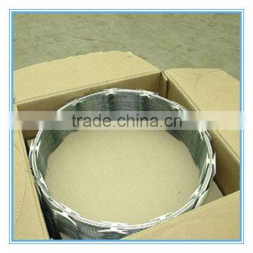 Galvanzied cross razor wire / Blade wire / Concertina wire Factory