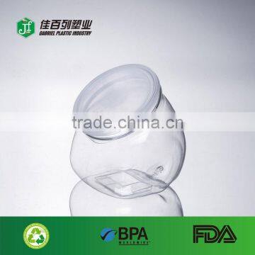 new product clear cap plastic clear empty cany jar