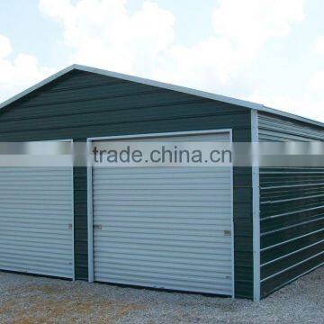 Vertical Roof Enclosed Garage