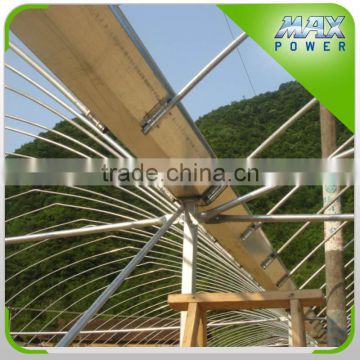 2015 hot sale film greenhouse galvanized rain gutter