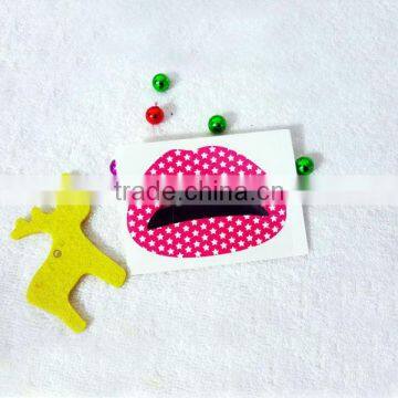 Lip temporary tattoo sticker