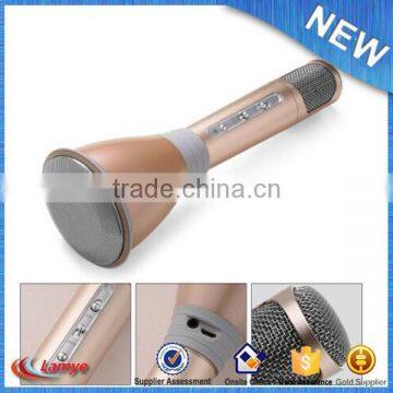 Hot New Products for 2016 Home Personal Karaoke Bluetooth Wireless Sterio Microphone Speaker K068 With Your Logo photo-6