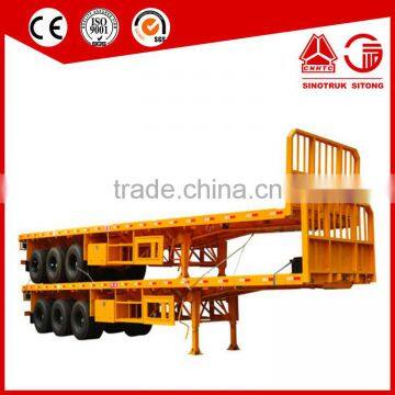 3 Axle Flatbed 3 Axle Flatbed 40ft Container Trailer Price photo-6