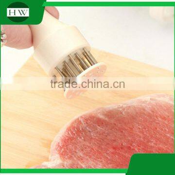 Kitchen Accessories Tool Long Handle Manual Hanging Plastic Stainless Steel Meat Needle Hammer Tenderizer photo-5