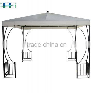 3x3m polyester ornamental garden iron gazebo