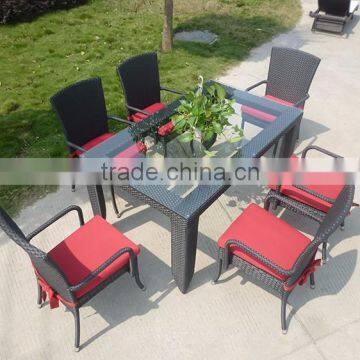 Used Restaurant Furniture Outdoor Rattan Dining Table And Chair photo-3