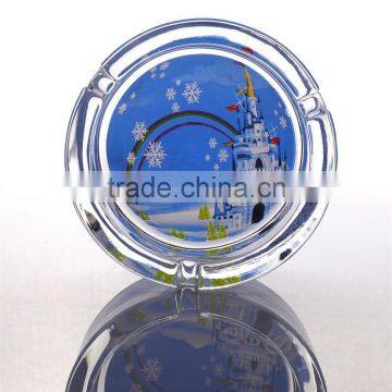 Cheap Funny Glass Ashtray clear glass round ashtray