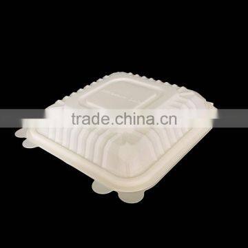 CBT026 Disposable Biodegradable 9 Inch 3 -div Corn Starch Food Container
