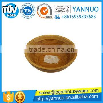 Chinese Natural Bamboo Salad Food Bowl Wholesale Support Custom LOGO photo-2
