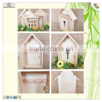 Wood Item Wall Decorating Shape Hole Carved Key Box photo-6