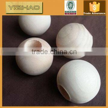 Natural Unfinished Carving Handmade Ebony Cheap Pine Painted Art 12mm Wood Beads With Large Hole photo-3