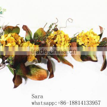 Artificail Yellow Long Stem Flowers Artificial Hydrangea Flower photo-3