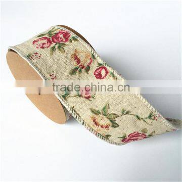 China Wholesale New Design Cotton Linen Ribbon photo-2