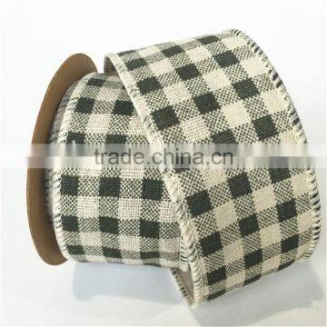 Wholesale Cheap Lattice Cotton Linen for Ribbon photo-3