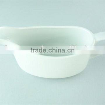 Cheap Ceramic Custom Bulk Plain White Gravy Boat photo-2