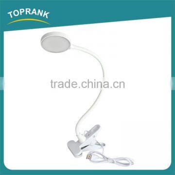 New Design Flexible USB Rechargeable Clip Lamps Eye Protection Led Reading Lamp photo-2