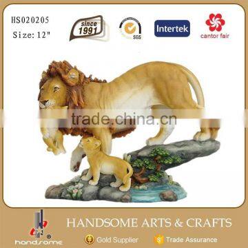 26.5 Inch Resin Home Decoration Holiday Gift Lion Animal Statues photo-4