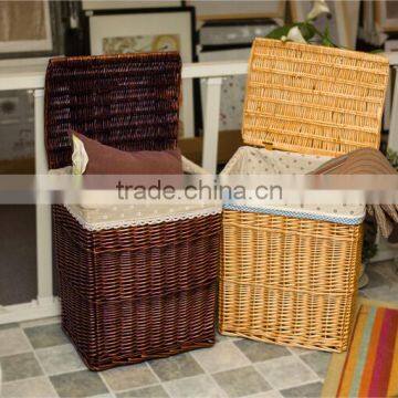 New Design Willow Material Hand Woven Shopping Basket photo-4