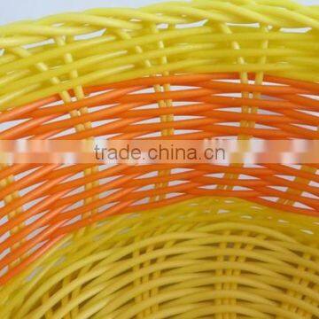 Cheap Woven Decorative Colored Fruit Plastic pe Rattan Basket photo-6