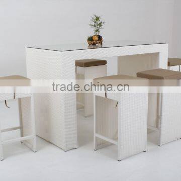 outdoor wicker high dining bar set T102