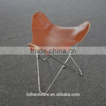 Guaranteed Leather Leisure Chair Metal Furniture Frames Iron Metal Butterfly Chair for Living Room photo-3