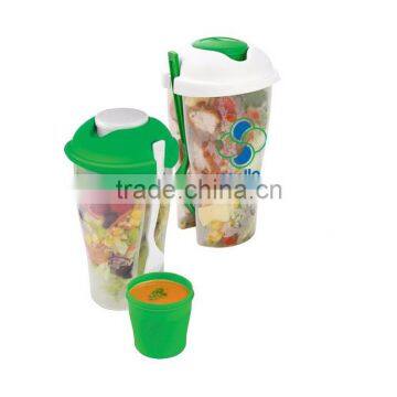 Salad Recipes Plastic Dressing Containers & Forks Compact