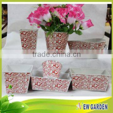 Attractive Price Round Handicraft Plastic Flower Hanging Pots,Sticker Planter