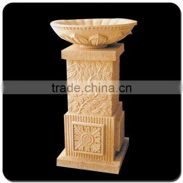 China granite flowerpot stone carving flowerpot for sale