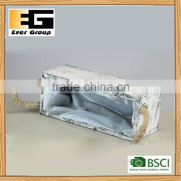 Wooden Flower Pot for Succulent Plants Desktop Decoration Potted Balcony Solid Wood Flowerpot photo-2