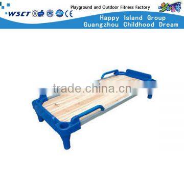 (HC-2107)High Quality Kids Plastic Wood Board Bed Furniture Latest Double Bed Designs photo-2