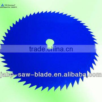 Blue color brush grass cutter blade