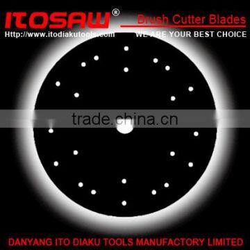 Grass Cutter blade for the Mower, SK-5 material 4T with tooth size from 230mm to 600mm, thickness from 1.0mm to 3.0mm