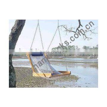 Outdoor Single Rope Cushioned Hammock Swing