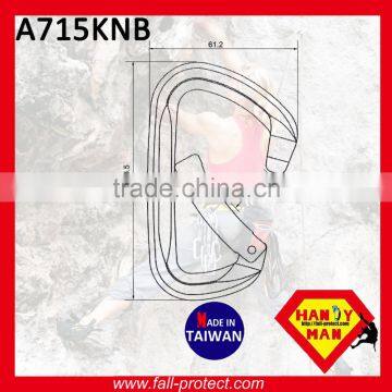 25KN Bent Gate Mountaineer Climbing Aluminum Carabiner For Rescue photo-2