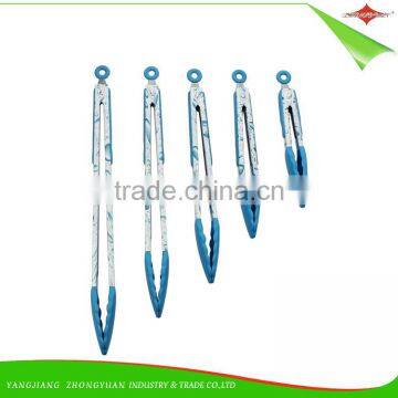 ZY-H2015 Versatile 14-inch Silicone Head Handle Kitchen Tong Function of Food Tongs photo-6