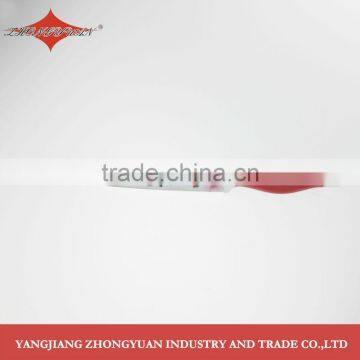 5 Pcs Set of Non-stick Coated/colorful Rose Printing Kitchen Knives photo-2