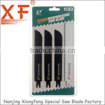 XF-D047 5PCS: Wood and Metal Cutting Double edge reciprocating saw blade,saber saw blade tool set