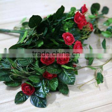 Decorative Red Rose Flower Garland for Wholesale photo-3