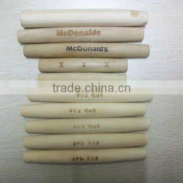 Korea Style Natural Wood Stick Toys With Laser and Buttons